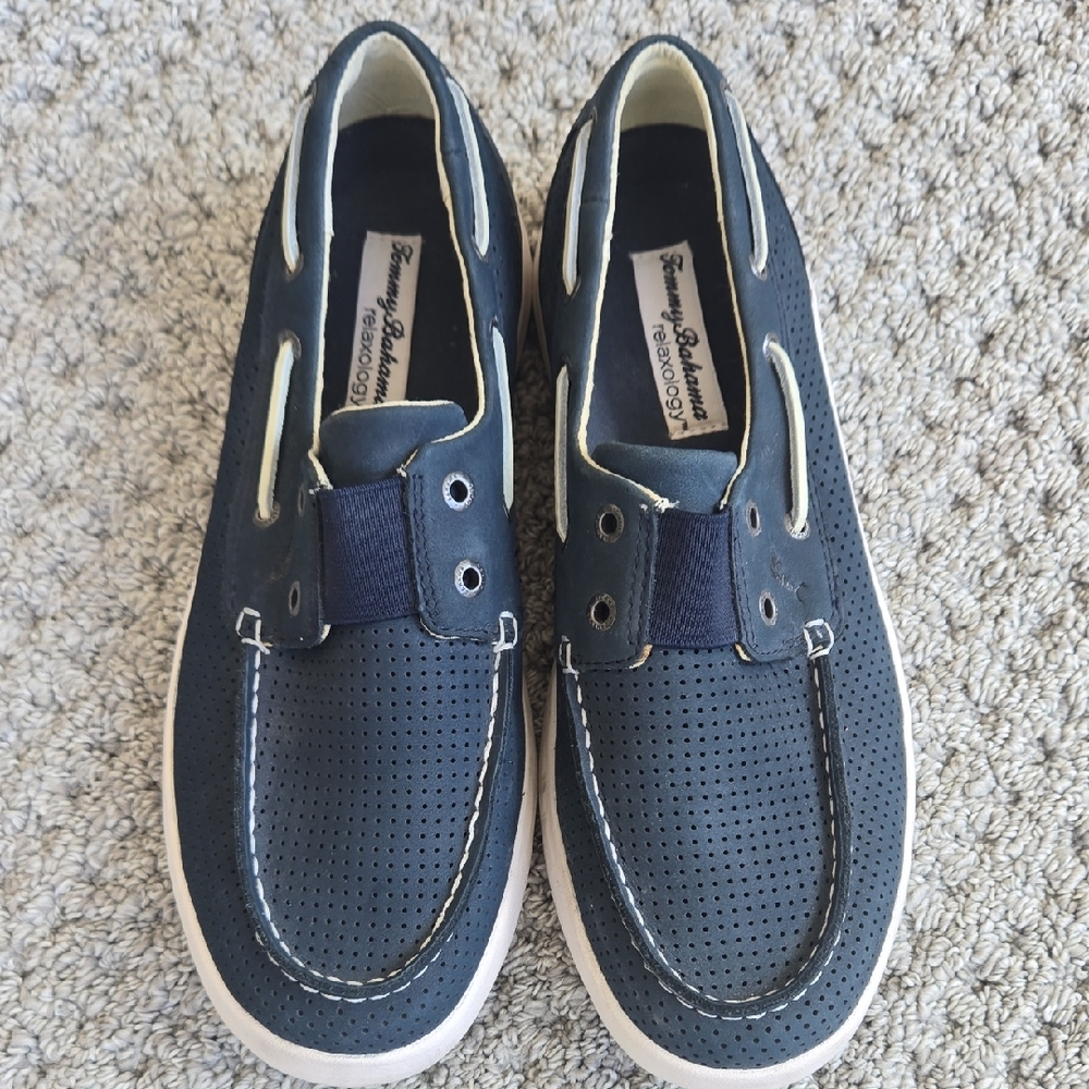 Tommy Bahama  - Navy Boat Shoes